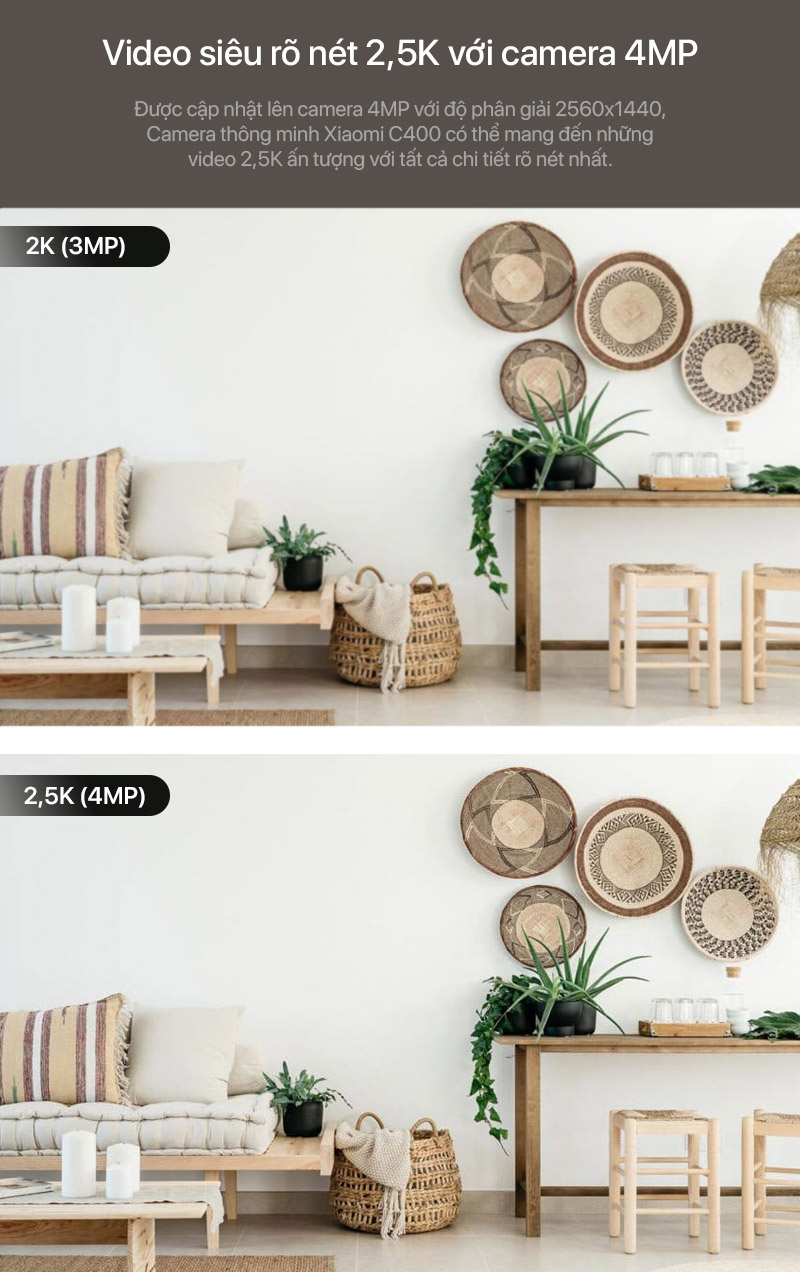 Xiaomi Smart Camera C400 Chính Hãng - BHR6619GL 2 Xiaomi Smart Camera C400