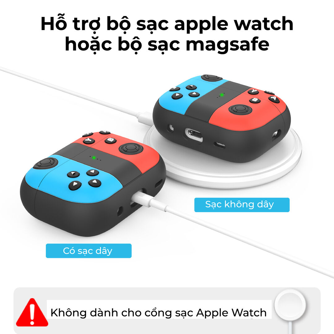 airpod pro 2 silicon case joy con ahastyle 04