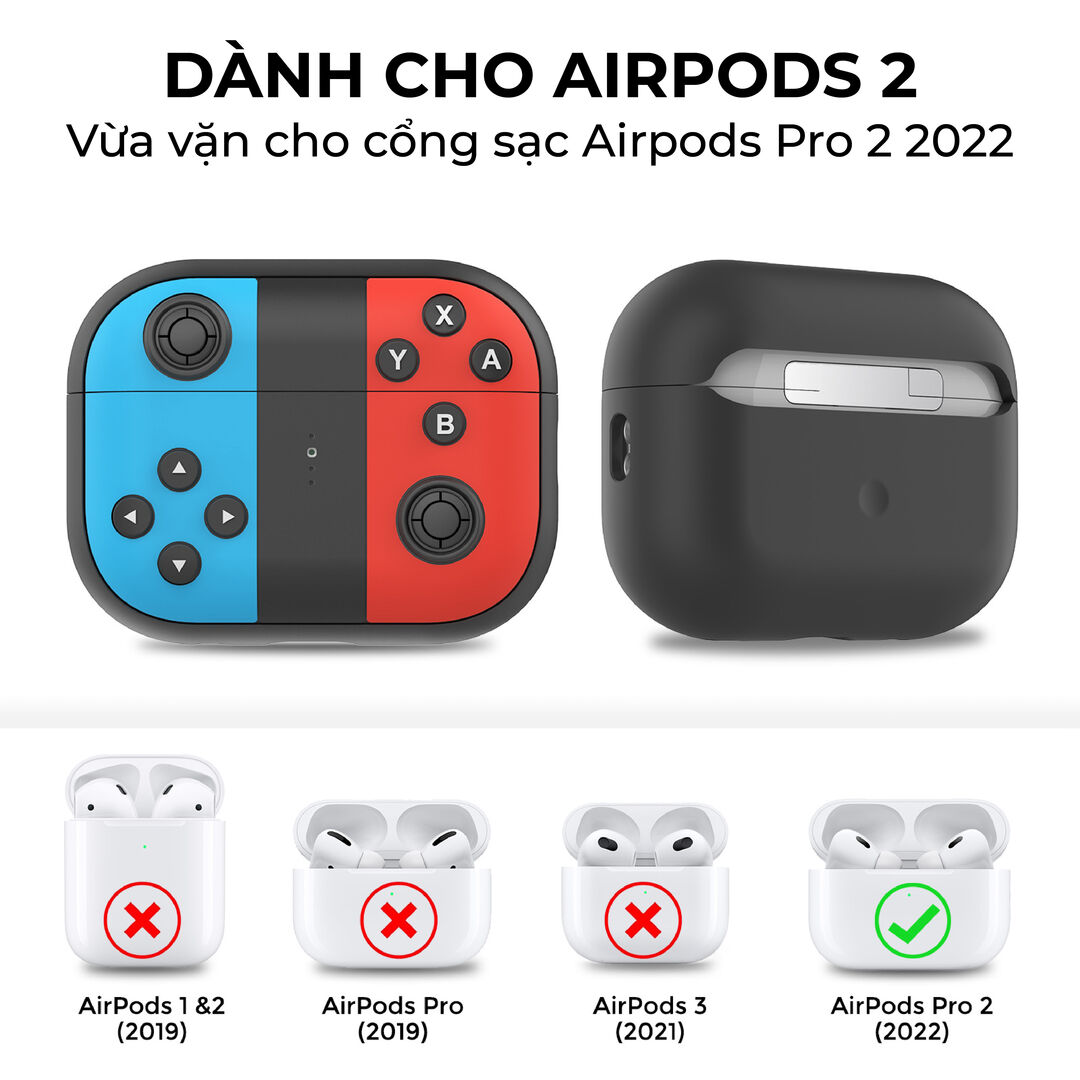 airpod pro 2 silicon case joy con ahastyle 05