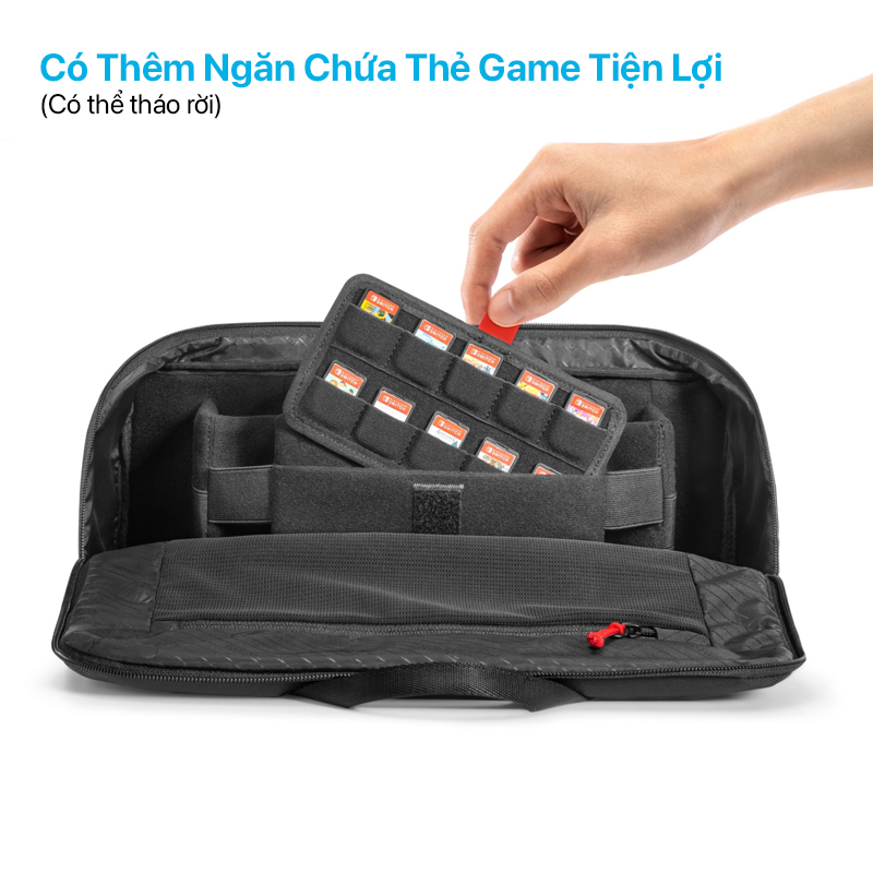 Túi Đeo Tomtoc (USA) Arccos Storage For Nintendo Switch And Oled Model Black - A0535 4 Tomtoc (USA) Arccos Storage For Nintendo Switch And Oled Model Black - A0535