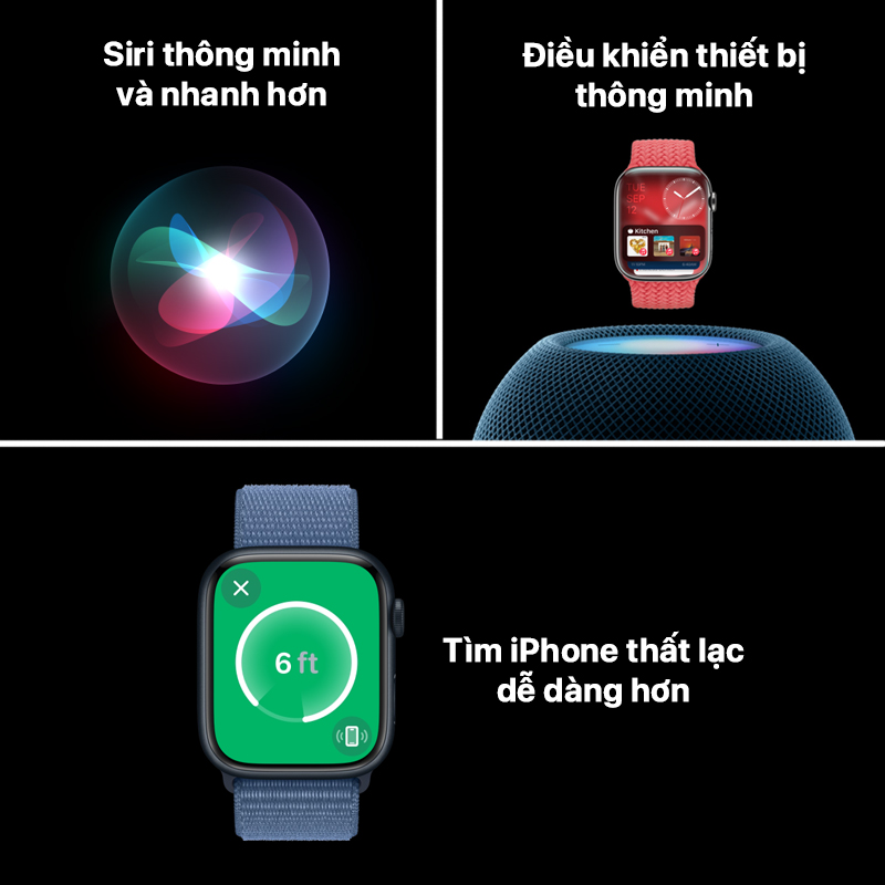 Apple Watch Series 9 GPS 45MM Aluminum Case with Sport Band 6 Apple Series 9