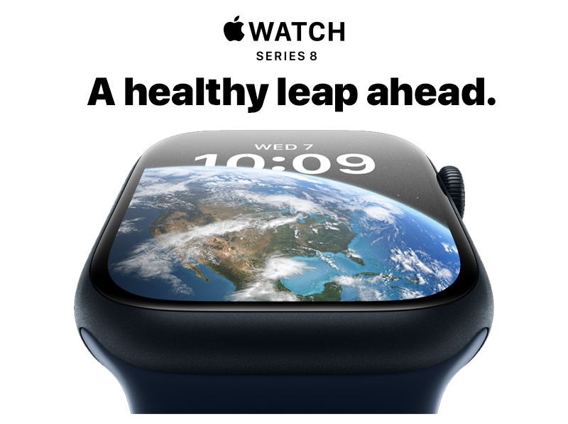 Apple Watch Series 8 GPS 45MM Aluminum Case with Sport Band - Starlight 1 apple watch series 8 08