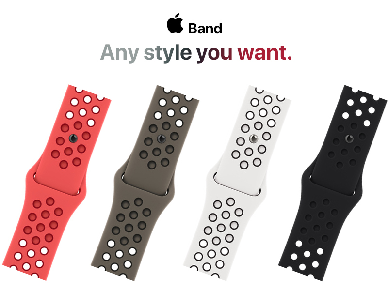 Bright Crimson / Gym Red Nike Sport Band 1 Nike Sport Band