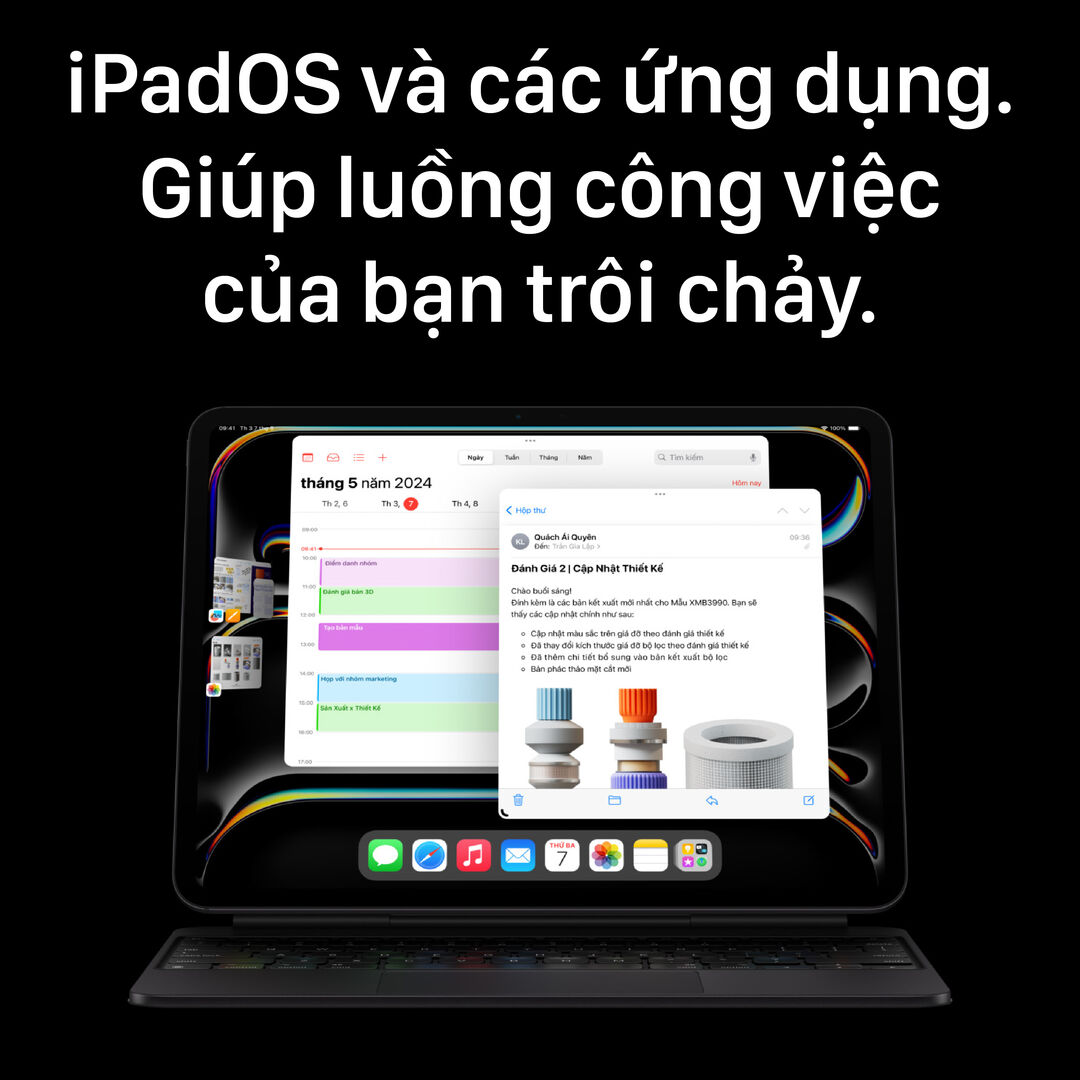 iPad Pro M4 13 inch Wi-Fi + Cellular - Space Back 4 iPad Pro M4 13 inch Wi-Fi + Cellular 256GB