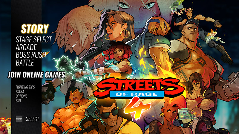 Game Streets of Rage 4 - PS4 1 Streets of Rage 4 Anniversary Edition