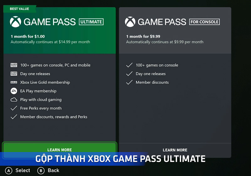 Xbox Game Pass Ultimate 1 Month 2 Gói dịch vụ Xbox Game Pass Ultimate có gì hot mà game thủ đang đổ xô đi mua