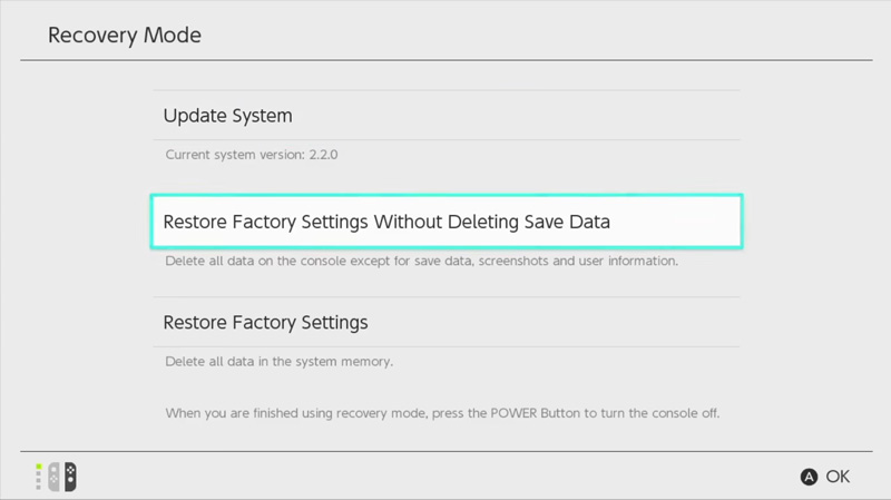 Mẹo hay: Cách khôi phục cài đặt gốc trên Nintendo Switch mà không mất Save data 13 Khôi phục cài đặt gốc trên Nintendo Switch
