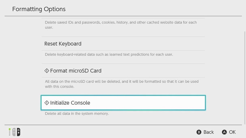 Mẹo hay: Cách khôi phục cài đặt gốc trên Nintendo Switch mà không mất Save data 17 Khôi phục cài đặt gốc trên Nintendo Switch