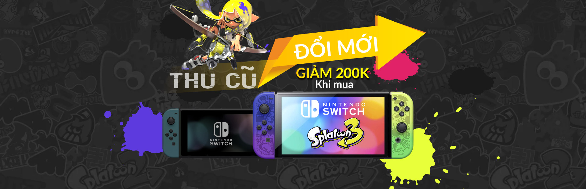 landing page thu cu doi moi nintendo switch splatoons 3 2