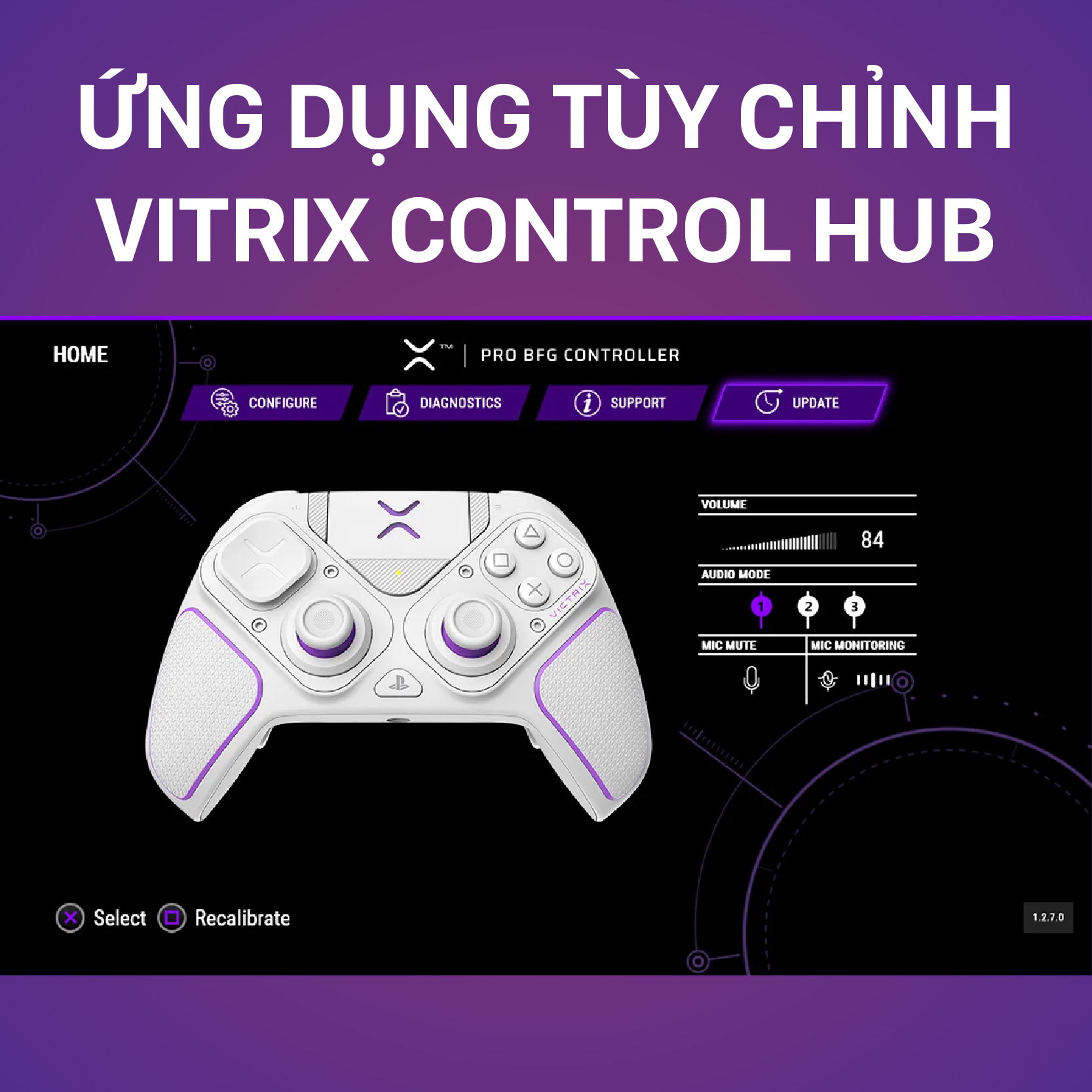 Victrix Pro BFG Wireless Controller for PS5, PS4 & PC - White 3 ps5 victrix pro wireless controller%20 white 05