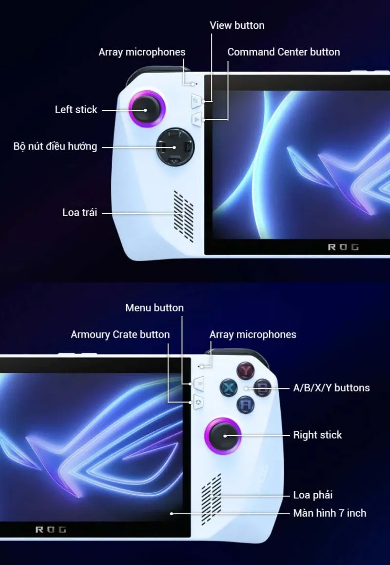 Asus ROG Ally - Chính Hãng - BH 24 Tháng 11 Asus ROG Ally