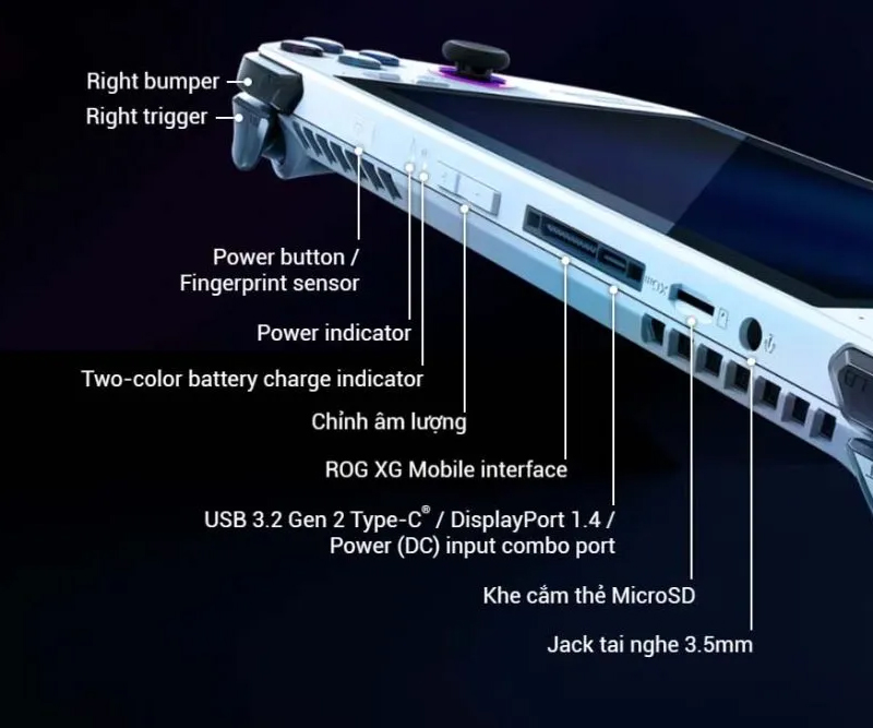 Asus ROG Ally - Chính Hãng - BH 24 Tháng 13 Asus ROG Ally