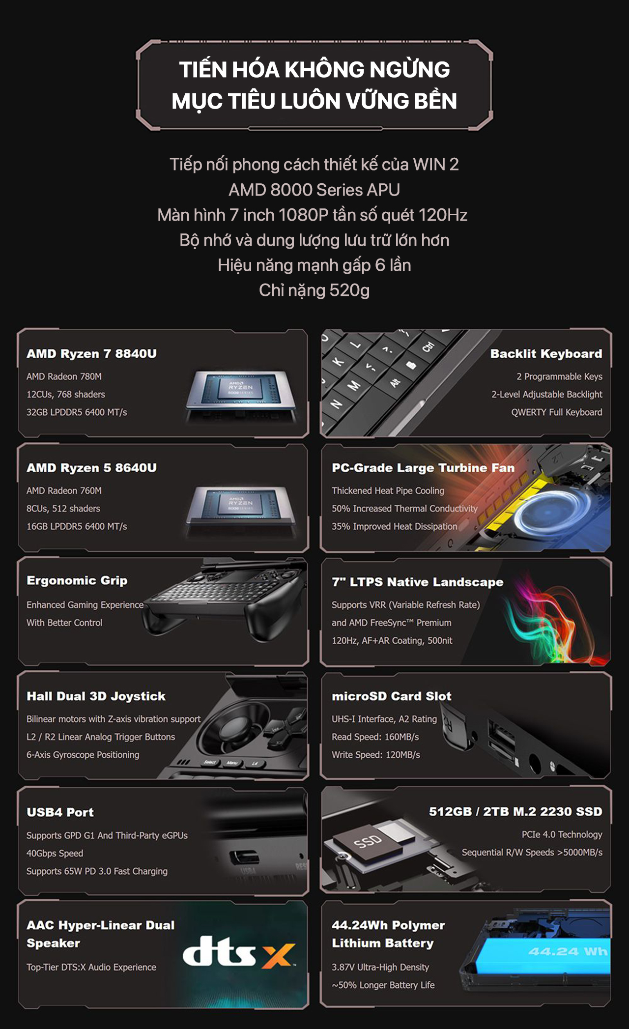 GPD WIN Mini - Secondhand 2 Hiệu năng GPD WIN Mini - 1