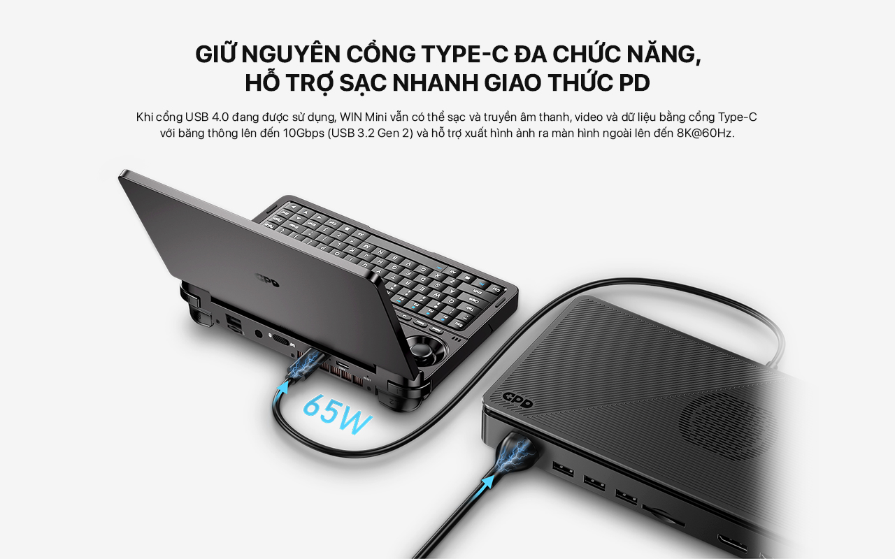GPD WIN Mini 2024 - Máy Chơi Game Cầm Tay "Siêu Nhỏ" Mà Vẫn Có Võ? 44 cổng kết nối GPD WIN Mini - 2