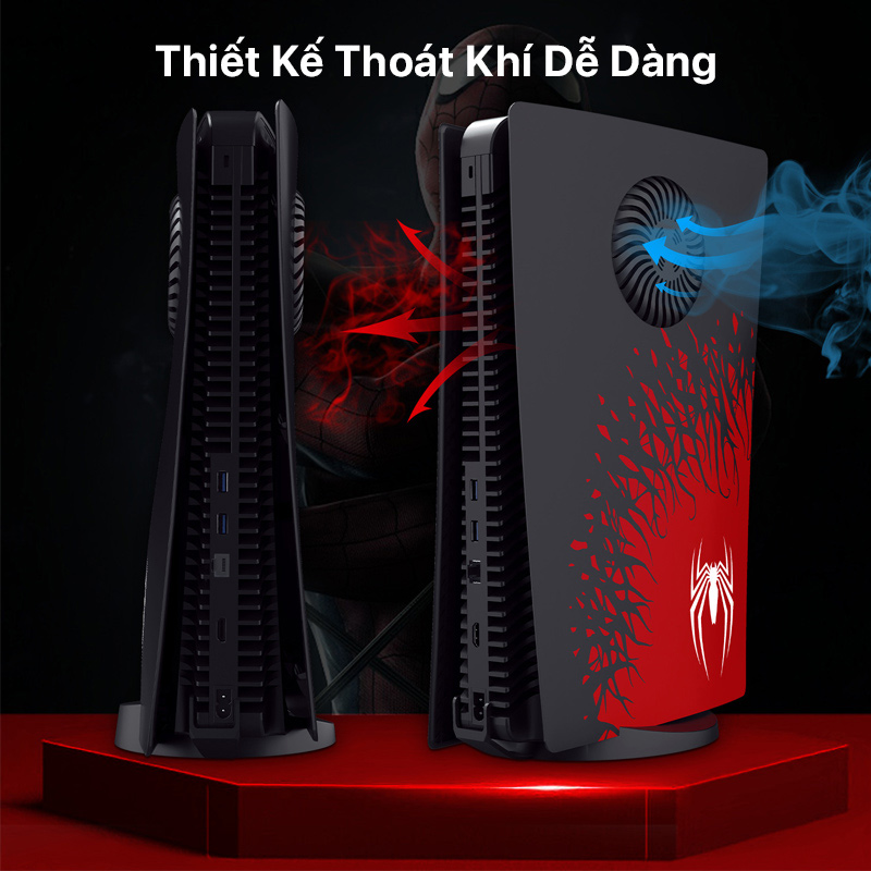 Ốp bọc máy PS5 Digital Cover Plate With Heat Vent - Marvel's Spider-Man 2 2 PS5 Digital Cover Plate With Heat Vent Spider Man 2
