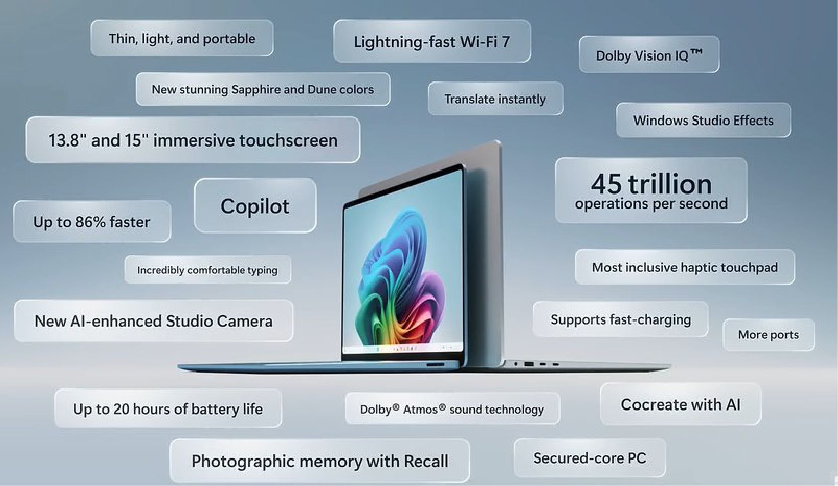 Surface Laptop 7 13.8" Snapdragon X Plus RAM 16GB SSD 512GB - Dune 3 Nâng cấp mới trên Surface Laptop 7 - 3