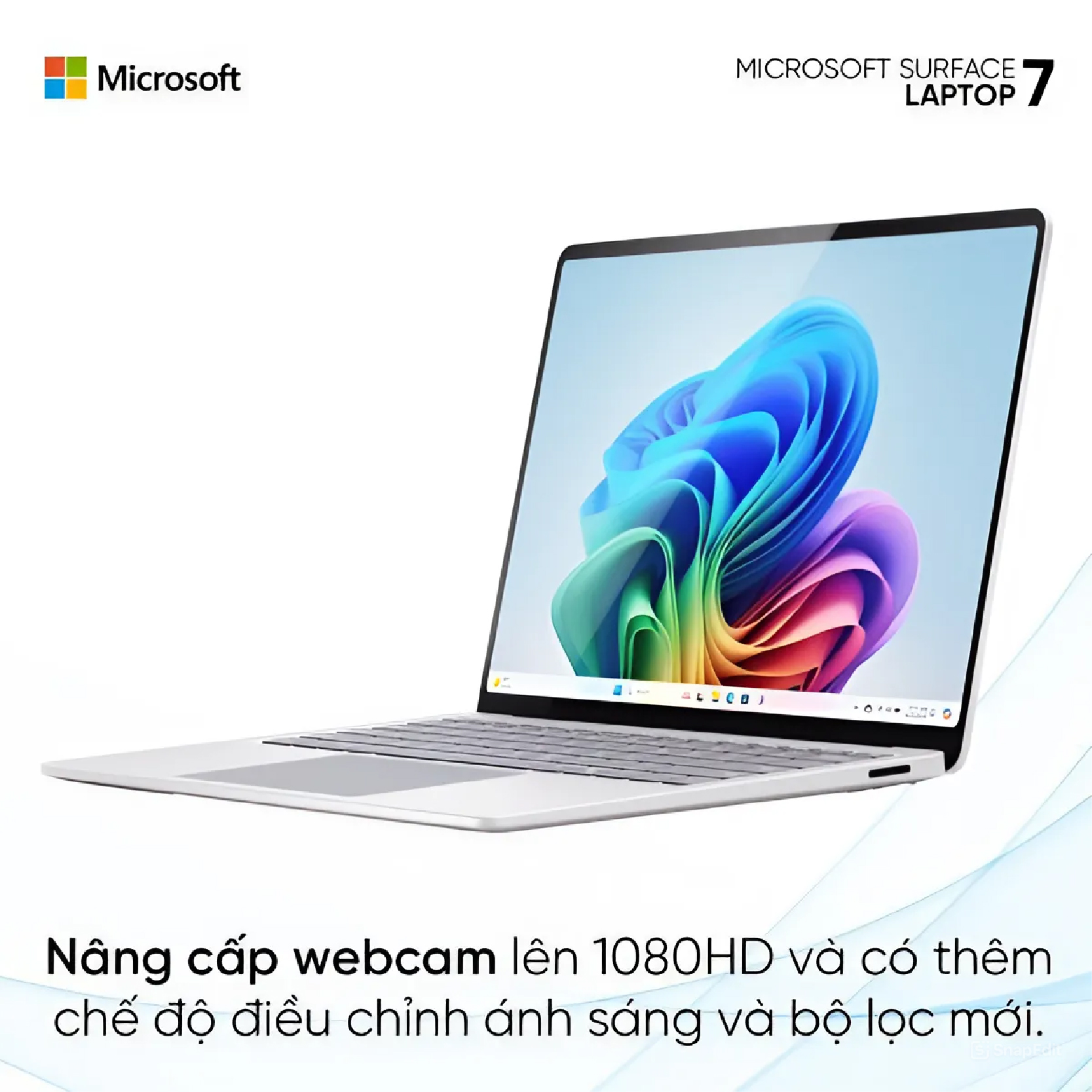 Surface Laptop 7 13.8" Snapdragon X Plus RAM 16GB SSD 512GB - Dune 7 Nâng cấp mới trên Surface Laptop 7 - 7